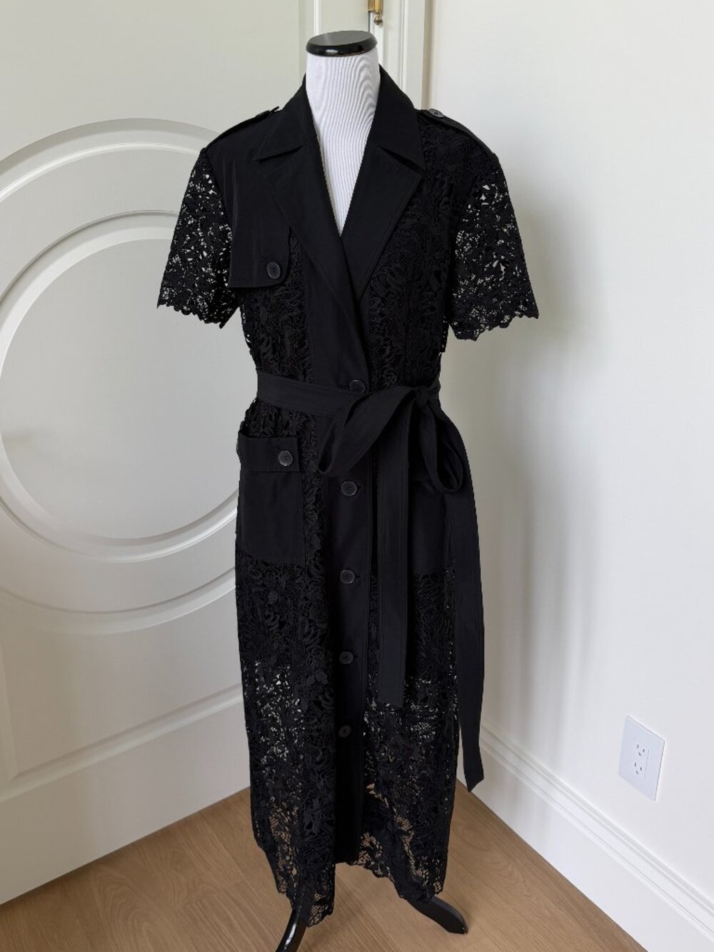 Rich Radi Q's Black Lace Maxi Dress